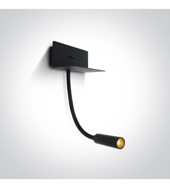 65744/B/W Kinkiet Vliziana czarny LED 3000K 3W USB