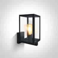67406C/B  czarna lampa ogrodowa 40W  E27; stal nie
