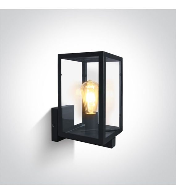 67406C/B  czarna lampa ogrodowa 40W  E27; stal nie