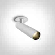 11112RA/W/W biały wpust z czarnym odbłyśnikiem COB