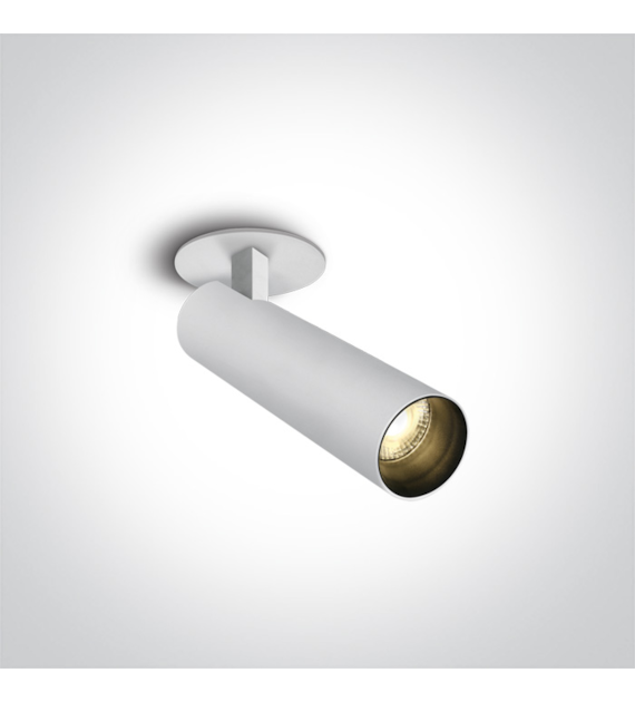 11112RA/W/W biały wpust z czarnym odbłyśnikiem COB