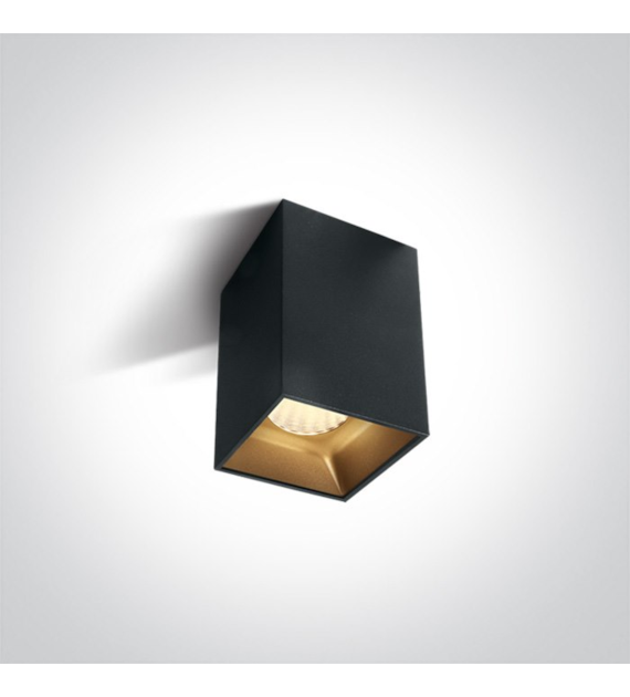 12112ZA/B/W czarna oprawa sufitowa COB LED 3000K 1