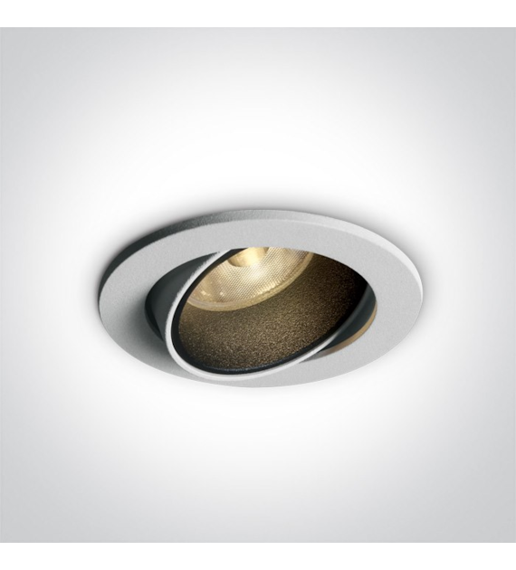 11107K/W/W biały wpust z wymiennymi pierścieniami