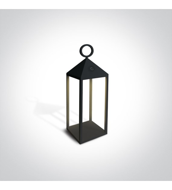 67462/B/W akumulatorowa czarna lampa ogrodowa 3000