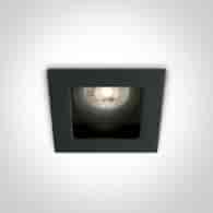 51105TA/B Wpust czarny kwadratowy GU10