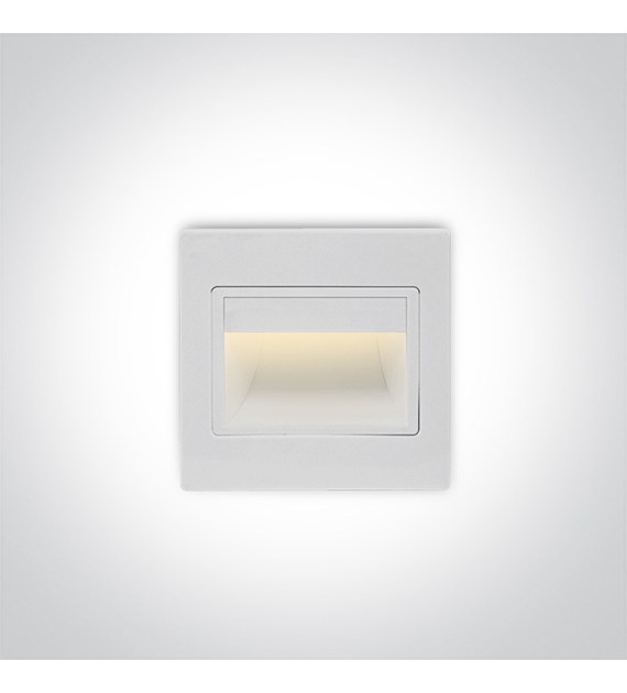 68007/W/W biały wpust ścienny LED 3000K 1,5W; nieś