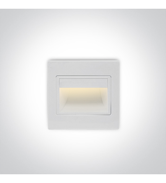 68007/W/W biały wpust ścienny LED 3000K 1,5W; nieś