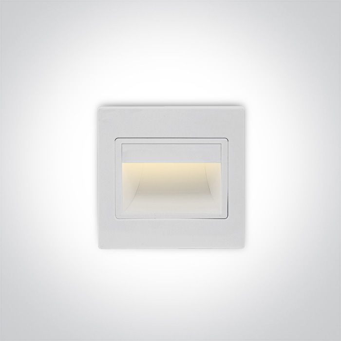 68007/W/W biały wpust ścienny LED 3000K 1,5W; nieś