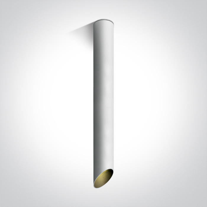 12105E3/W/B biała oprawa sufitowa z czarnym odbłyś