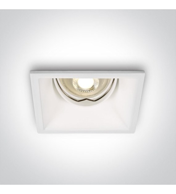 51105TG/W biały wpust z oprawką GU10 MR16 dark lig