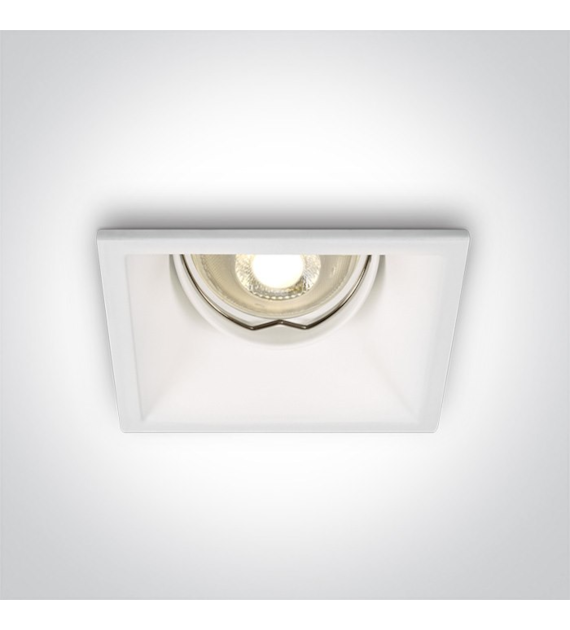 51105TG/W biały wpust z oprawką GU10 MR16 dark lig