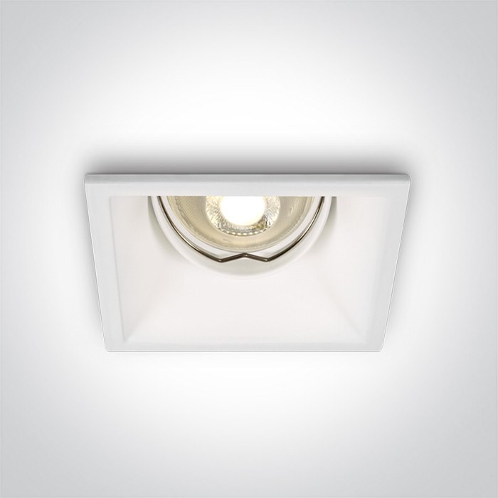 51105TG/W biały wpust z oprawką GU10 MR16 dark lig