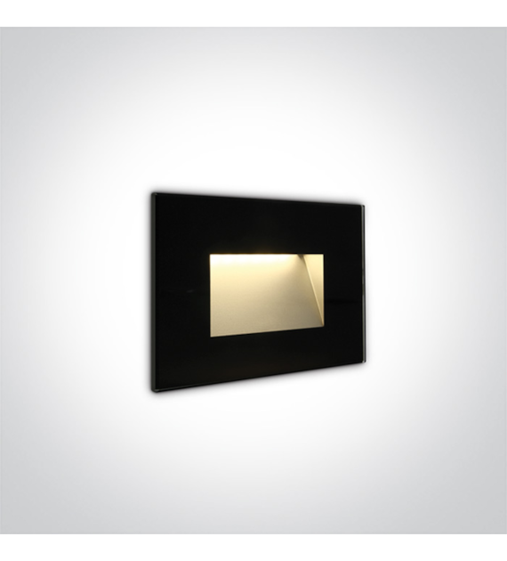 68076/B/W szklany wpust ścienny  SMD LED 3000K 4W