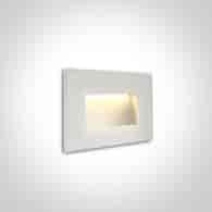 68076/W/W szklany wpust ścienny  SMD LED 3000K 4W