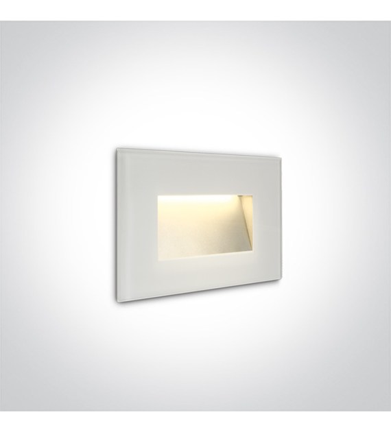 68076/W/W szklany wpust ścienny  SMD LED 3000K 4W