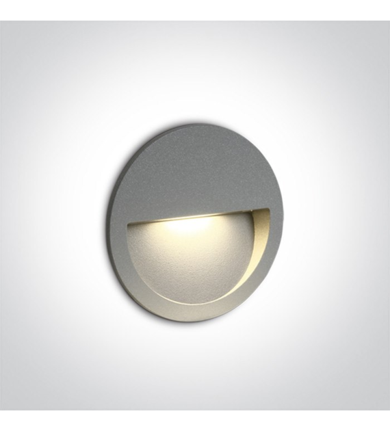 68068/G/W szary wpust ścienny LED 3000K 3W IP65; z