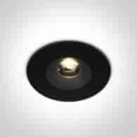 10106V/B/W czarny wpust LED 6W 100-240V 3000K; w k