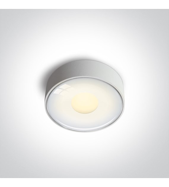 67484/W/W Oprawa sufit Bazyla biała 6W 3000K IP65