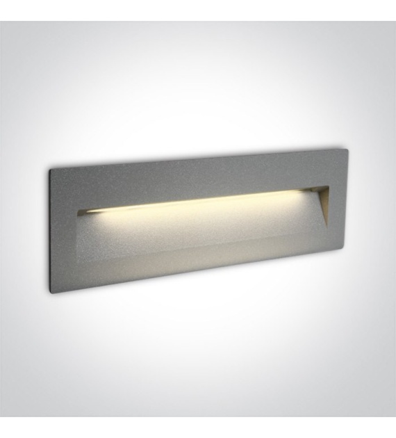 68068C/G/W szary wpust ścienny LED 3000K 6W IP65;