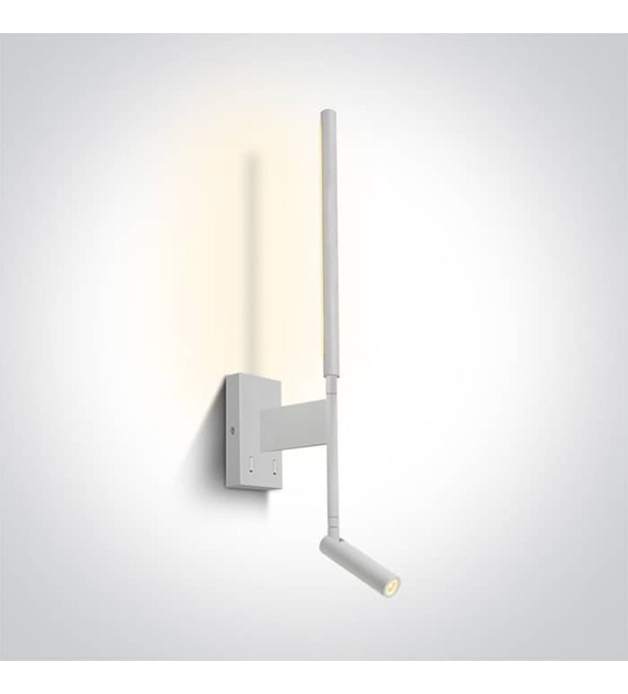 65144/W/W Kinkiet Ines biały LED 3000K 3W+6W 230V