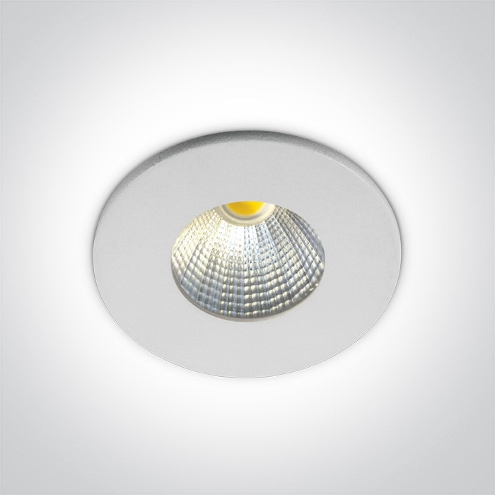 10103B/W/C biały wpust COB LED CW 1W/3W 4000K; wym