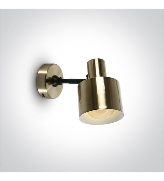 60118/BBS matowy mosiężny kinkiet E27 10W 100-240V