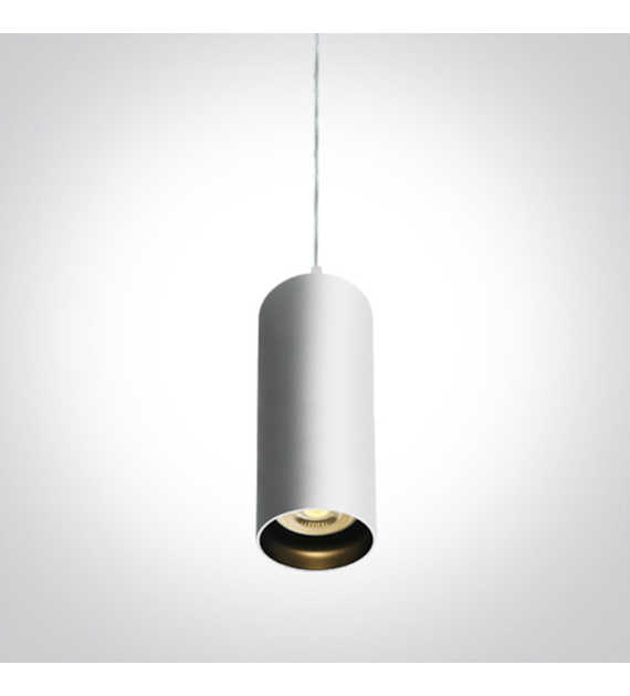 63105N/W biała oprawa wisząca GU10 dark light  10W