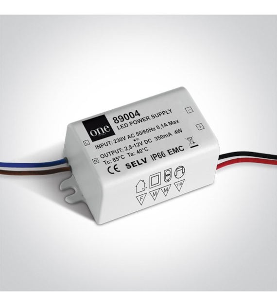 89004 Zasilacz LED 350mA 1-4W IP66 100-240V