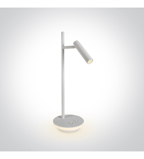 61132A/W/W biała lampa stołowa LED 3000K 230V refl