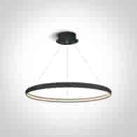 63048/B Czarny wiszący ring Dolcedo 19W 3000K 60cm
