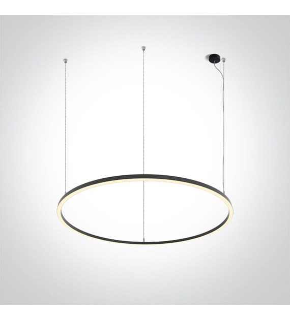 62156C/B/W Czarna lampa wisząca LED 65W 230V 3000K