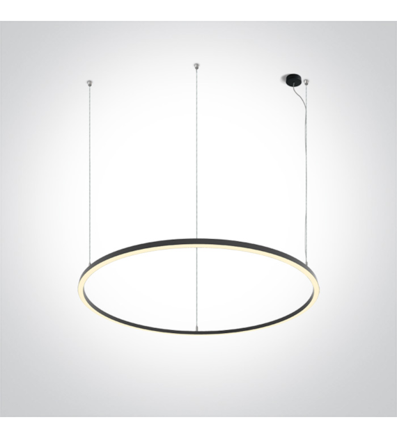 62156C/B/W Lampa wisząca Ring 127 czarna 65W 3000K