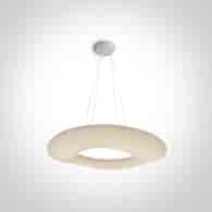 63110C/W Lampa wisząca Apidea Biała3000K 80W D75cm