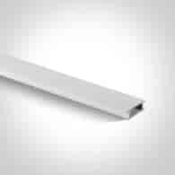 40002C/W biała osłona na szyny kwadratowe 2m