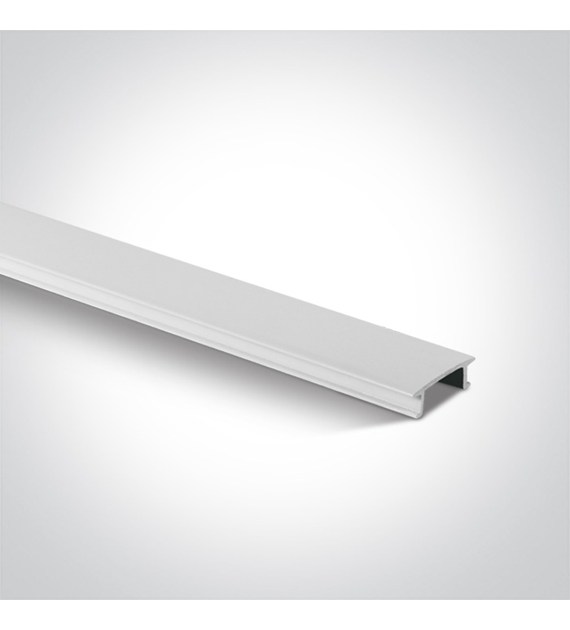 40002C/W biała osłona na szyny kwadratowe 2m