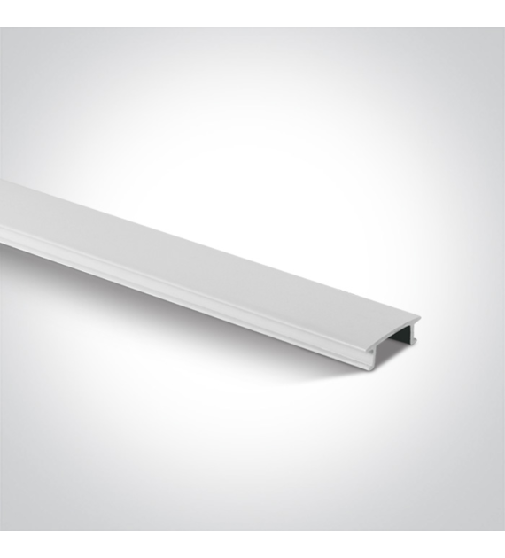 40002C/W biała osłona na szyny kwadratowe 2m