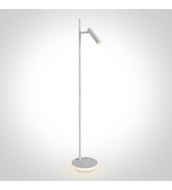 61132B/W/W biała lampa podłogowa LED 3000K 230V