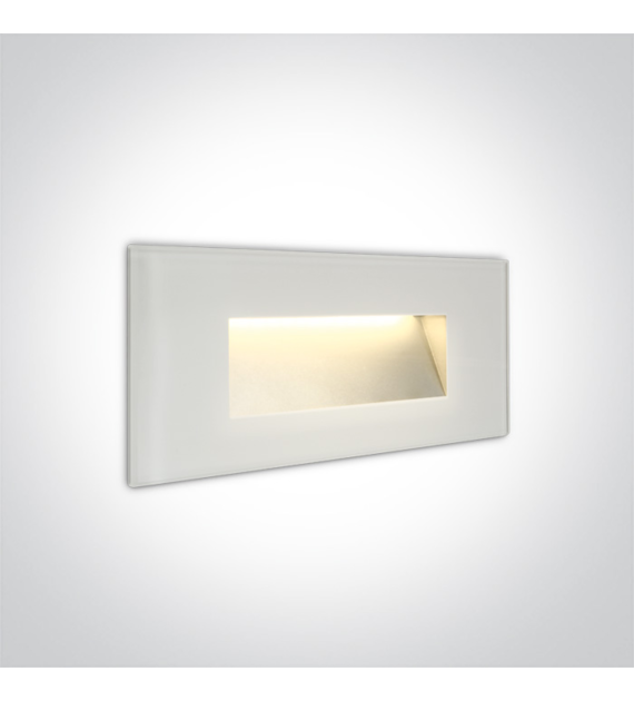 68076A/W/W szklany wpust ścienny LED 3000K 5W IP65