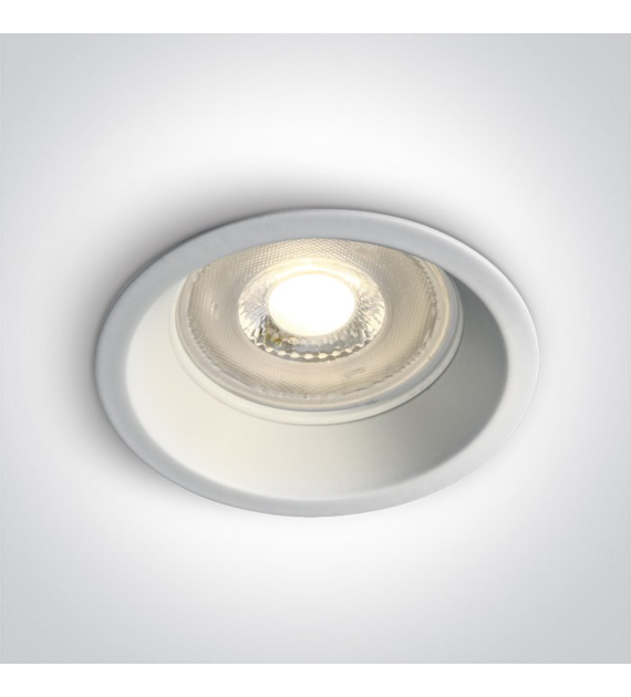 10105D1/W biały wpust z oprawką GU10 MR16 50W semi