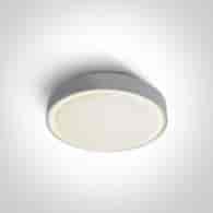 67280E/G szary plafon E27 IP65 korpus ABS i klosz