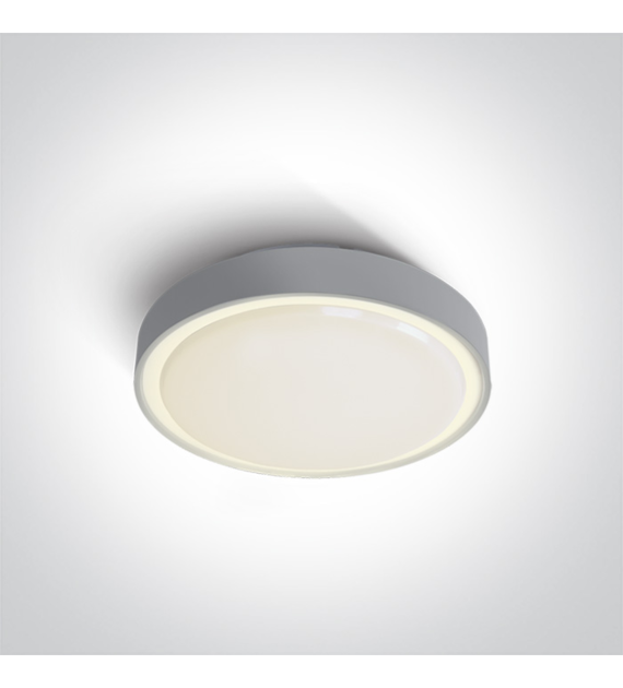 67280E/G szary plafon E27 IP65 korpus ABS i klosz