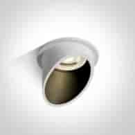 10105E1/W/B biały wpust z czarnym odbsłyśnikiem i