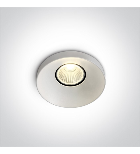 10108R/W/W biały wpust COB LED 3000K 8W; nieściemn