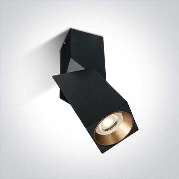 12105E6/B Lampa sufitowa czarna regulowana GU10