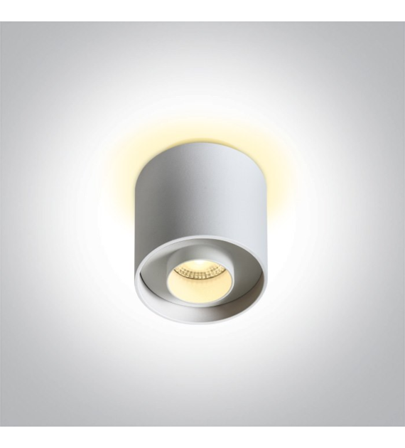 12108DB/W/W biały cylinder sufitowy z podświetleni