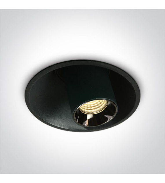 11107T/B/W czarny regulowany wpust COB LED 7W 3000