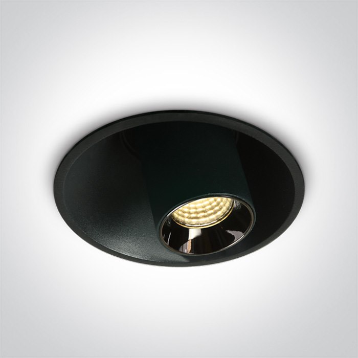 11107T/B/W czarny regulowany wpust COB LED 7W 3000