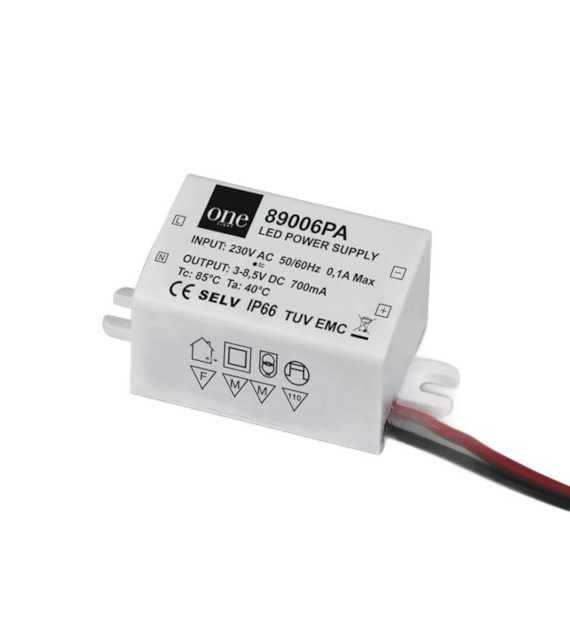 89006PA Zasilacz 700mA 1,5-6W LED IP66 230V