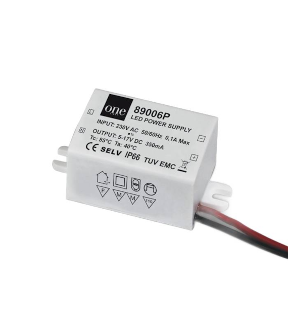 89006P Zasilacz 350mA 2-6W LED IP66 230V