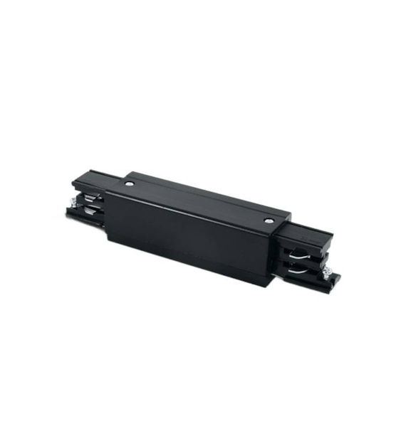 41010A/B Łącznik liniowy czarny do szyn kwadrat